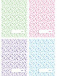 PD School Füzet pd kisalakú 27-32 kockás Pastel Mosaic vegyes (PAP1111-1630)