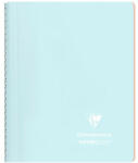 Clairefontaine Spirálfüzet Clairefontaine Koverbook Blush A/5 80 lapos PP borítású vonalas jégkék (366772C) - kreativjatek