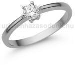  E368FZF - FEHÉR ZAFÍR köves Fehér arany Eljegyzési Gyűrű (E368FZF)