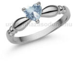  E359FK - AKVAMARIN köves Fehér arany Eljegyzési Gyűrű (E359FK)