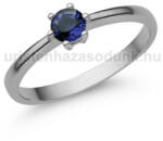  E368FZK - KÉK ZAFÍR köves Fehér arany Eljegyzési Gyűrű (E368FZK)