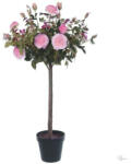 Bloomi Selyemvirág törzses rózsafa műanyag kaspóban műanyag 121cm rózsaszín @ (DD61581)