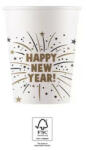  Happy New Year Flares papír pohár 8 db-os 200 ml FSC (PNN93516) - mesesajandek