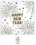  Happy New Year Flares szalvéta 20 db-os, 33x33 cm FSC (PNN93544) - kidsfashion