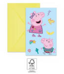 Procos Peppa Pig Messy Play, Peppa malac Party meghívó 6 db-os FSC (PNN94113)