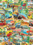 EUROGRAPHICS - Puzzle Vintage Travel Collage - 1 000 piese