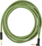 Fender Cablu de chitară Fender Festival Hemp straight-pipe, 5, 5 m, verde (0990918062)