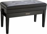 Roland RPB-D400PE bancă dublă pentru pian cu blat de vinil reglabil cu compartiment de depozitare - negru lucios (RPB-D400PE)