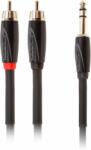 Roland RCC-10-TR2RV2 Cablu de interconectare de 10 ft / 3 m Cablu de interconectare jack 6, 3 mm TRS-2RCA Y-cablu Y (RCC-10-TR2RV2)