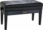 Roland RPB-D400BK bancă dublă pentru pian cu blat de vinil reglabil cu compartiment de depozitare - negru satinat (RPB-D400BK)