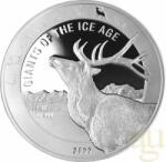 LEV (Leipziger Edelmetall Verarbeitung) Seria "Uriași din epoca de gheață" - 8 Oz - Monede de colecție din argint Moneda