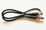 Shure 95B9023 Cablu coaxial montat, oscilant BNC tătic - rack de alimentare prin mama BNC cu inel de cauciuc, 60 cm (95B9023)