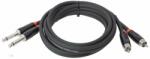 Roland RCC-10-2R28 10ft / 3m Cablu de interconectare cablu DUAL RCA-DUAL 6.3mm TR jack cablu (RCC-10-2R28)