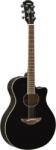 Yamaha APX600 chitară electroacustică, capac de pin, claviatură din lemn de trandafir, gât Nato, negru (GAPX600BL)