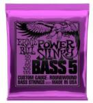 Ernie Ball 2821 Set de coarde pentru chitară bas electric, Power Slinky BASS 5, oțel nichelat, 50-135 (2821)