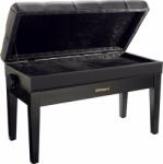 Roland RPB-D500PE bancă dublă pentru pian cu blat de vinil reglabil cu compartiment de depozitare - negru lucios (RPB-D500PE)