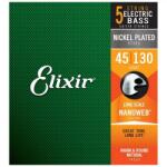 Elixir E14202 NanoWeb (14202) 45-130 Set de coarde pentru chitară bas ușor (E14202)