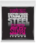 Ernie Ball 2248 Coarde de chitară electrică, Super Slinky, oțel inoxidabil, 09-42 (2248)