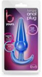 Blush Novelties Dop Anal Blush B Yours Large Anal Plug Blue Albastru grosime 3.6 cm lungime 12.2 cm