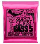 Ernie Ball 2824 Set de coarde pentru chitară bas electric, Super Slinky BASS 5, oțel nichelat, 40-125 (2824)