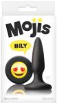 NS Novelties Dop Anal NS Toys Moji's ILY Negru grosime 2 cm lungime 8.5 cm cu ventuza