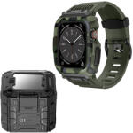 Lito Husa pentru Apple Watch 4 / 5 / 6 / SE / SE 2 / 7 / 8 / 9 (44mm / 45mm) + Curea, Lito RuggedArmor (LS001), Green