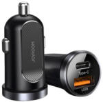 JOYROOM Incarcator Auto Fast Charging USB QC3.0, Type-C 30W, JoyRoom (C-A08), Black
