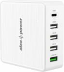 AlzaPower M100 Multi Charge Power Delivery, 60W - fehér (APW-MP4A1CN1W)