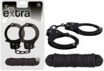 NMC Sex Extra Metal Cuffs & Love Rope Black