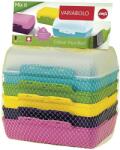VARIABOLO Кутия за обяд Многоцветен полипропилен 6 бр. 16 x 11 x 14 см VARIABOLO
