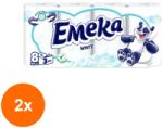 Emeka Set 2 x Hartie Igienica Emeka White 3 Straturi 8 Role (FXE-2xEXF-TD-EXF20055)