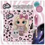 Derform Best Friends kulcsos napló UV tollal - 16 x 16 cm - Cute (PKSPBF10)