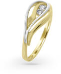  14K sárga és fehér arany gyűrű (AU10685) AU10685