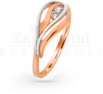  14K rozé és fehér arany gyűrű (AU12097) AU112097