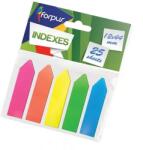Forpus Index plastic transparent color 44 x 12 mm, 5 culori sageata, FORPUS 42037 (FO42037)