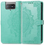  ART Asus Zenfone 8 Flip Wallet Cover (ZS672KS) ORNAMENT verde