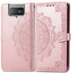  ART Asus Zenfone 8 Flip Wallet Cover (ZS672KS) ORNAMENT roz