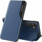 Hurtel Eco Leather View Case Samsung Galaxy A54 5G-hez flip állvánnyal kék