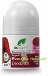 Dr. Organic Deodorant Roll On cu Ulei de Trandafir 50ml