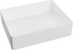 Foglia Lavoar baie dreptunghiular, pe blat, alb lucios, ventil inclus, Foglia, Color (78570B(40))