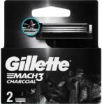 Gillette Rezerve pentru aparatul de ras Charcoal - Gillette Mach-3 Charcoal 2 buc