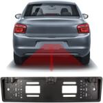 Carguard Rendszámtábla keretbe épített tolatókamera + tolatóradar - 12V, 55069D