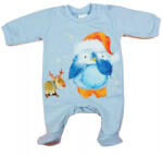  Belül bolyhos hosszú ujjú baba rugdalózó pingvin mintával (56)