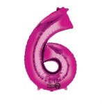 Grabo Balon folie cifra 6 roz 66cm