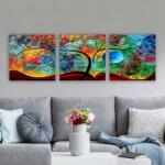 Remy Tablou pânză Sky Colorat, Multicolor, 30x90 cm, 3 bucăți (6714902937733)