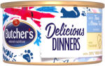 Butcher's 48x85g Butcher's Delicious Dinners Tonhal & tengeri hal nedves macskatáp