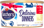 Butcher's 24x85g Butcher's Delicious Dinners Marhahús & máj nedves macskatáp