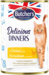 Butcher's 24x400g Butcher's Delicious Dinners csirke nedves macskatáp