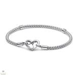 Pandora szegecselt kígyólánc karkötő 21 cm - 592453C00-21