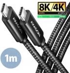 AXAGON BUCM4X-CM10AB NewGEN+ 1m USB-C USB-C 4 Gen 3x2 / 240W kábel (BUCM4X-CM10AB)